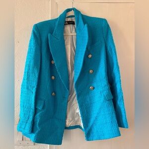 Zara Turquoise Blazer